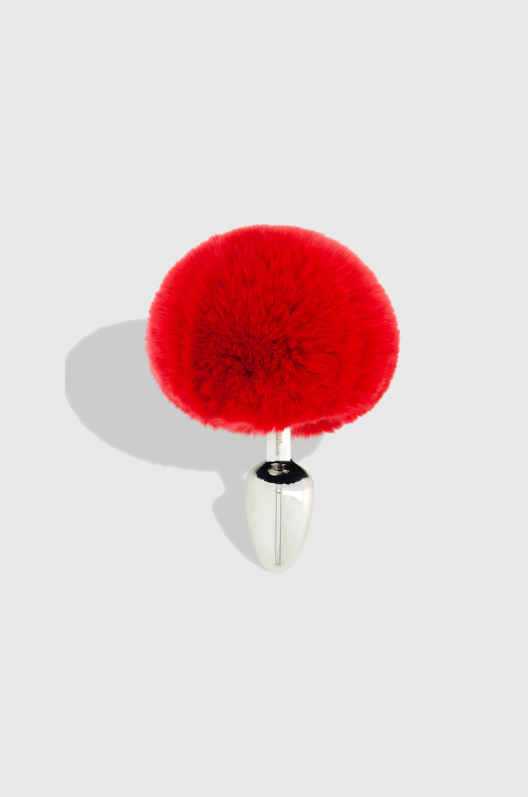 Red Bunny Tail Butt Plug in Stainless Steel | Luxury Silver Anal Plug | Kiki de Montparnasse Red Bunny Tail Butt Plug in Stainless Steel | Luxury Silver Anal Plug | Kiki de Montparnasse