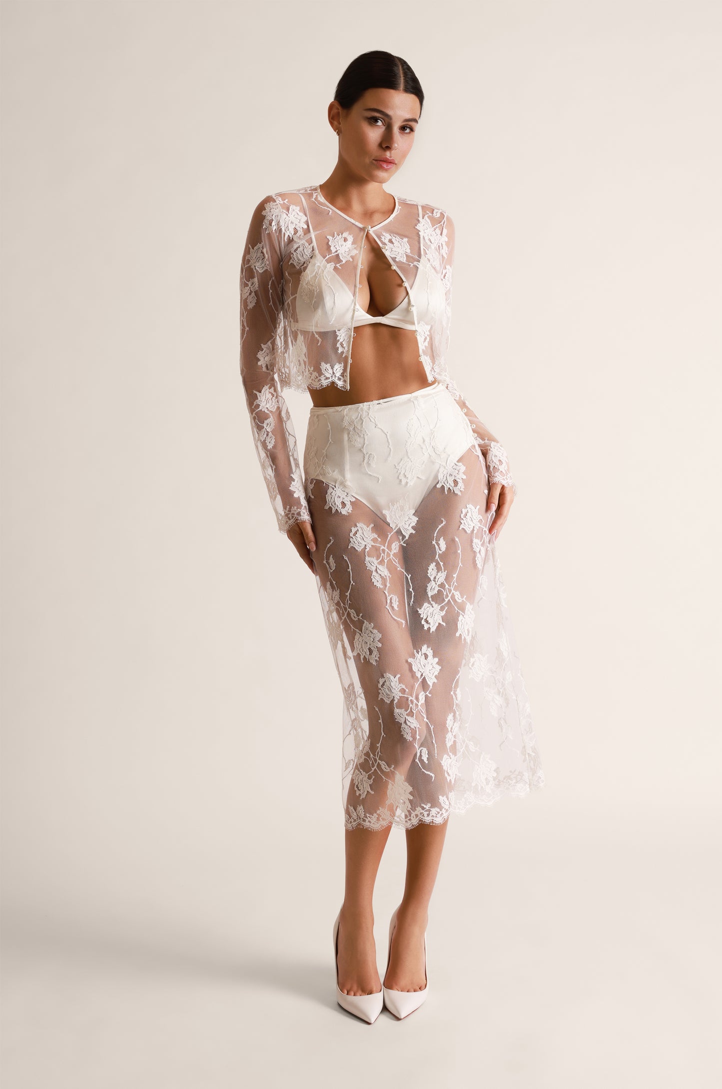 DOMINIQUE MIDI SKIRT