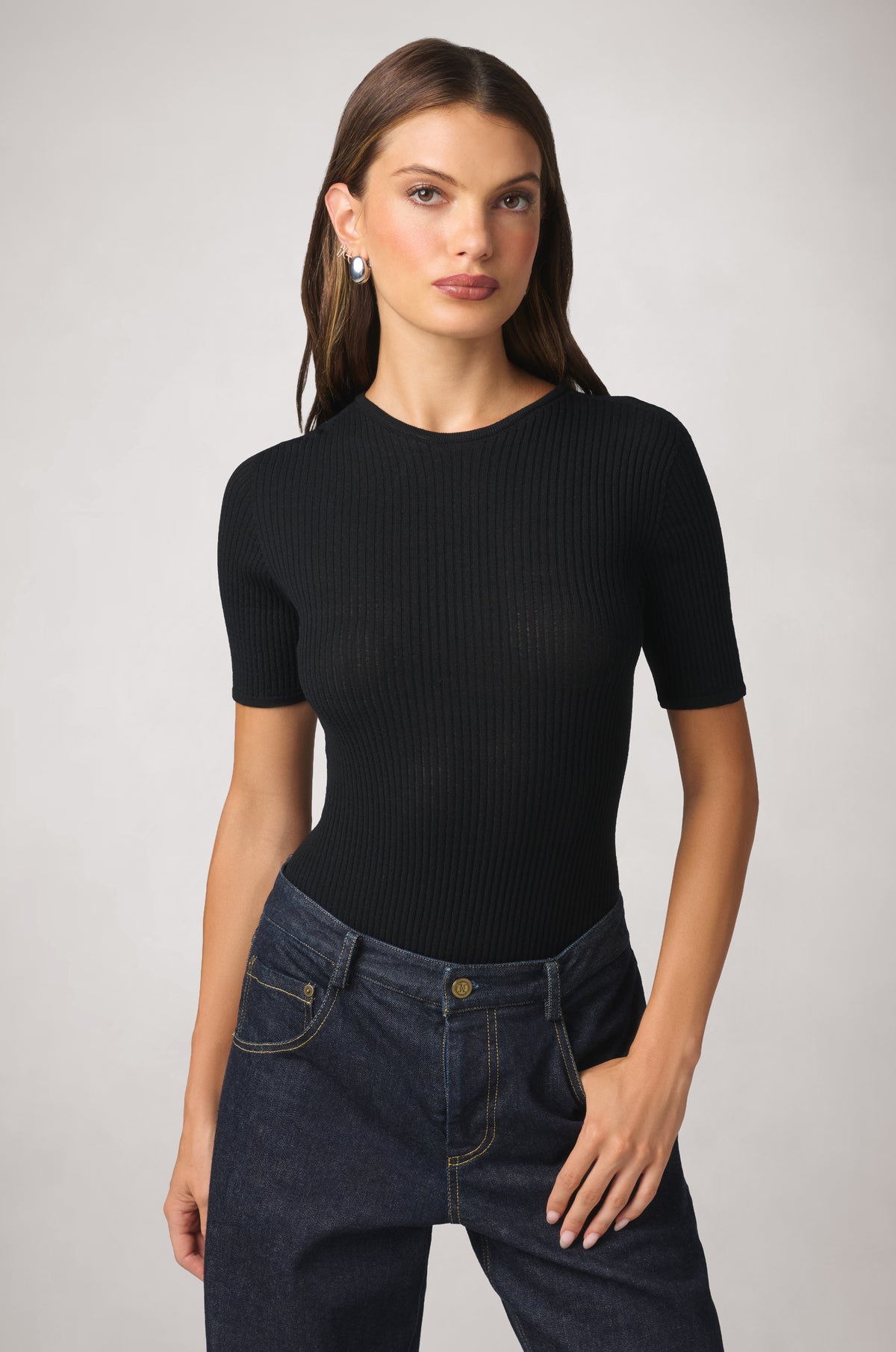 RIB KNIT BODYSUIT