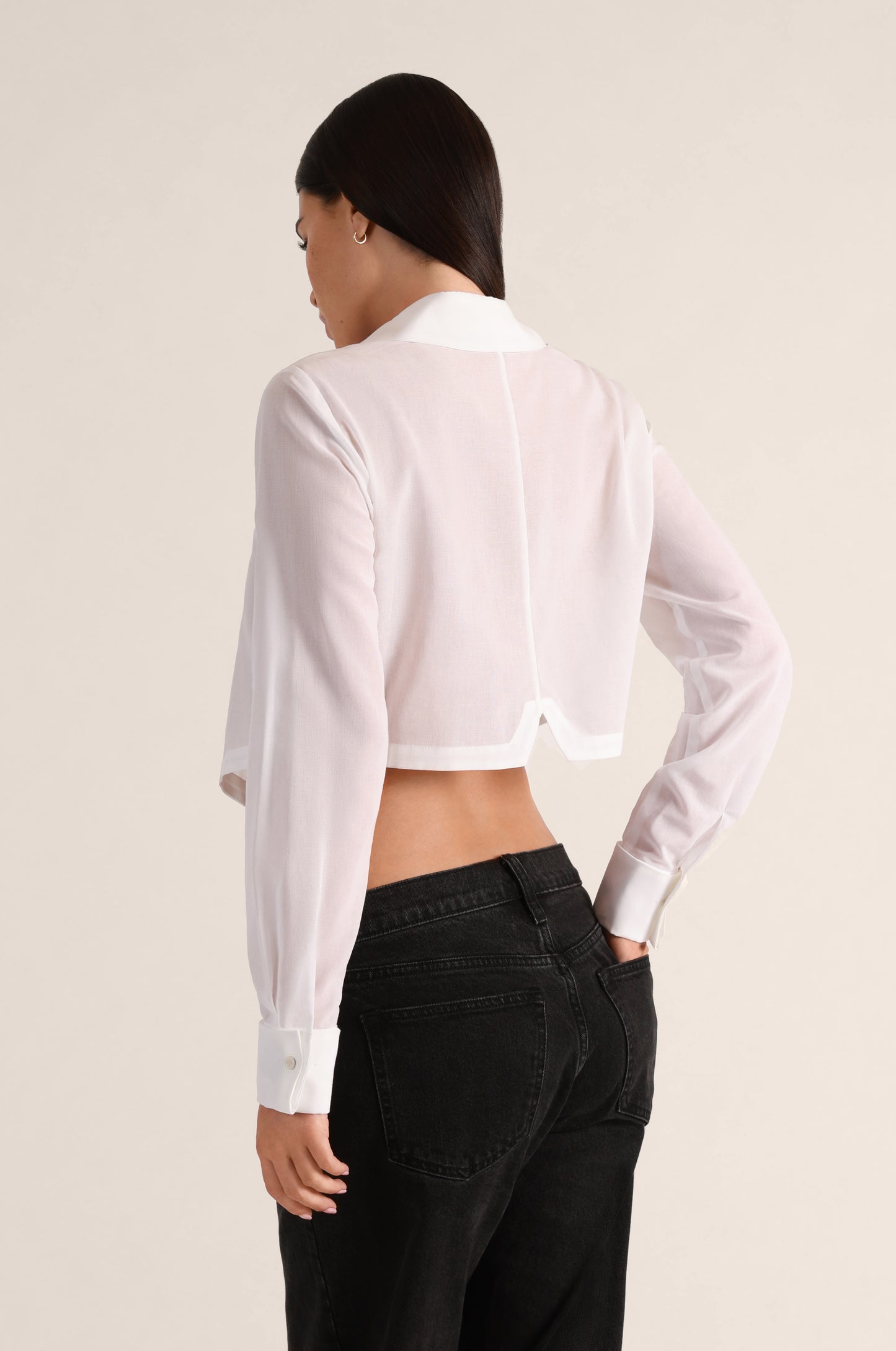 RUFFLED TUXEDO SHIRT