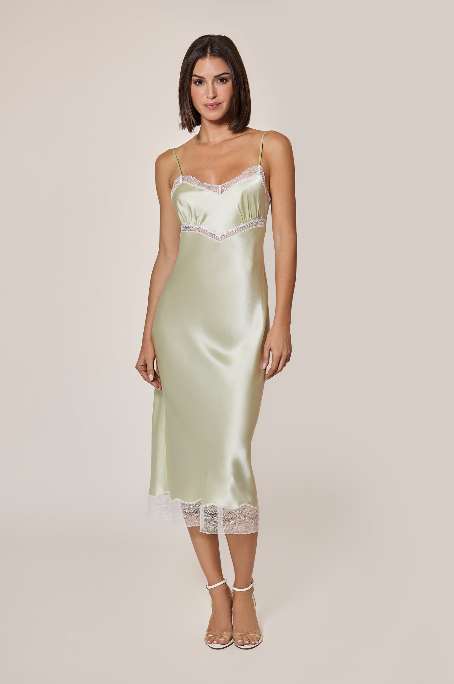TIERED SLIP DRESS