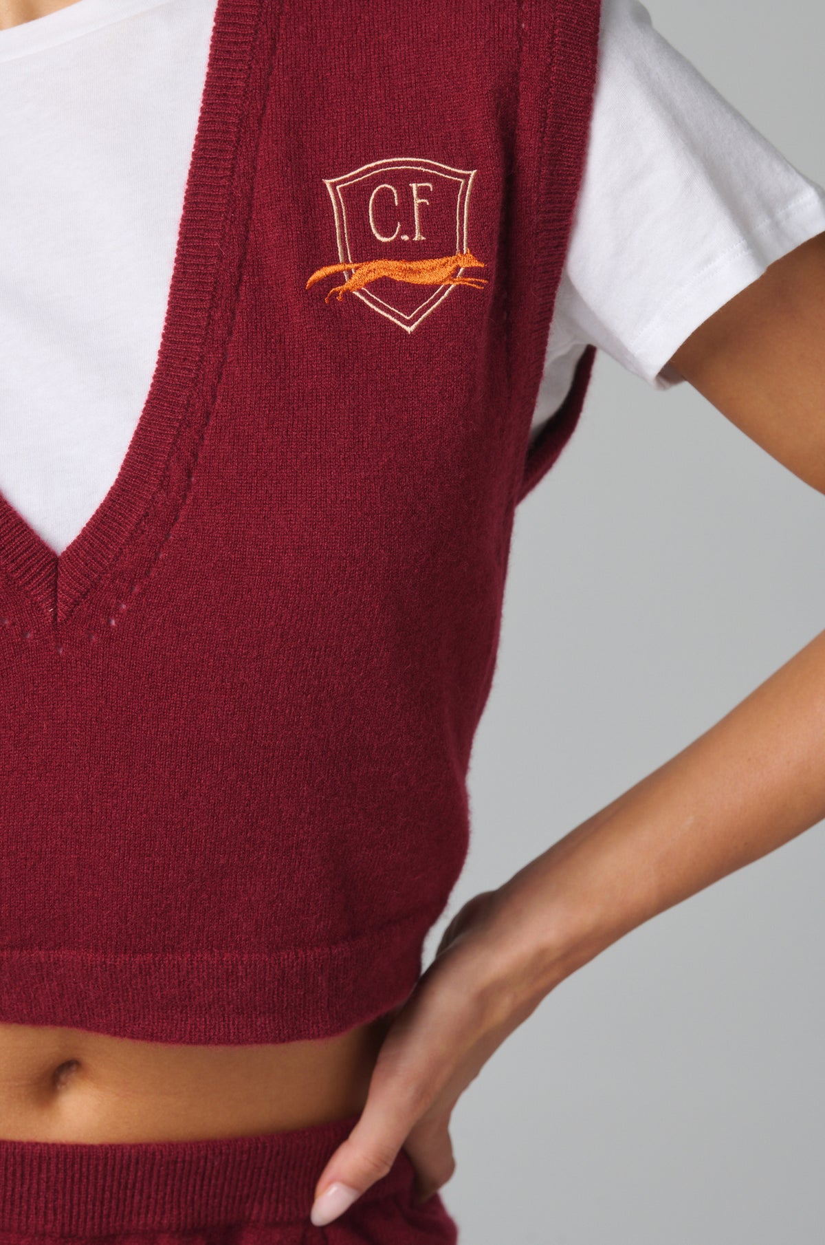 KIKI DE MONTPARNASSE X CHARLIE FOX - CASHMERE KNIT VEST