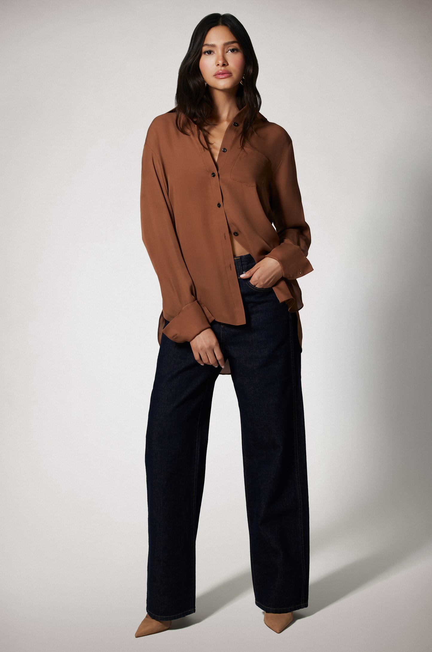 GEORGETTE GIRLFRIEND SHIRT