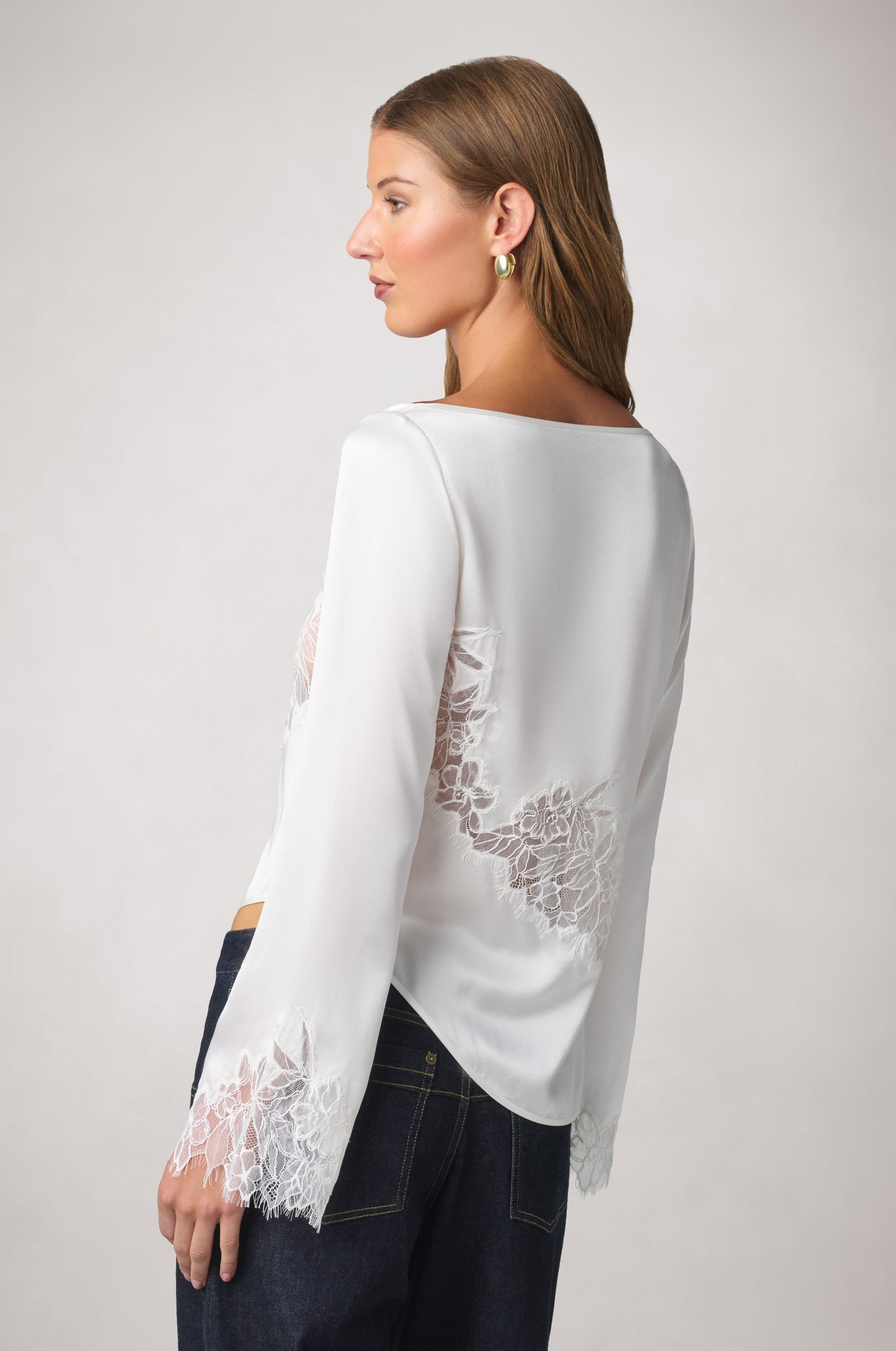 IRIS LACE LONG SLEEVE TOP