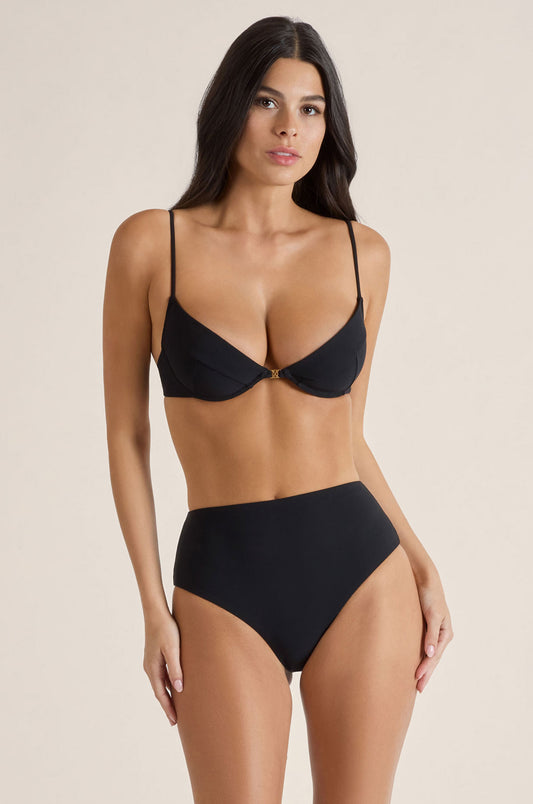 LACE-UP DEMI BIKINI TOP