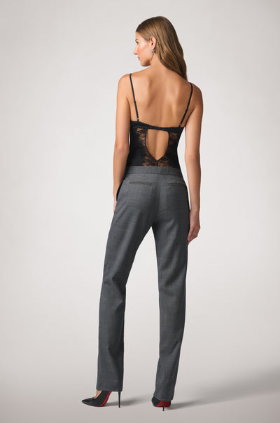 Kiki de Montparnasse, Prince of Wales slim-fit pants, back.