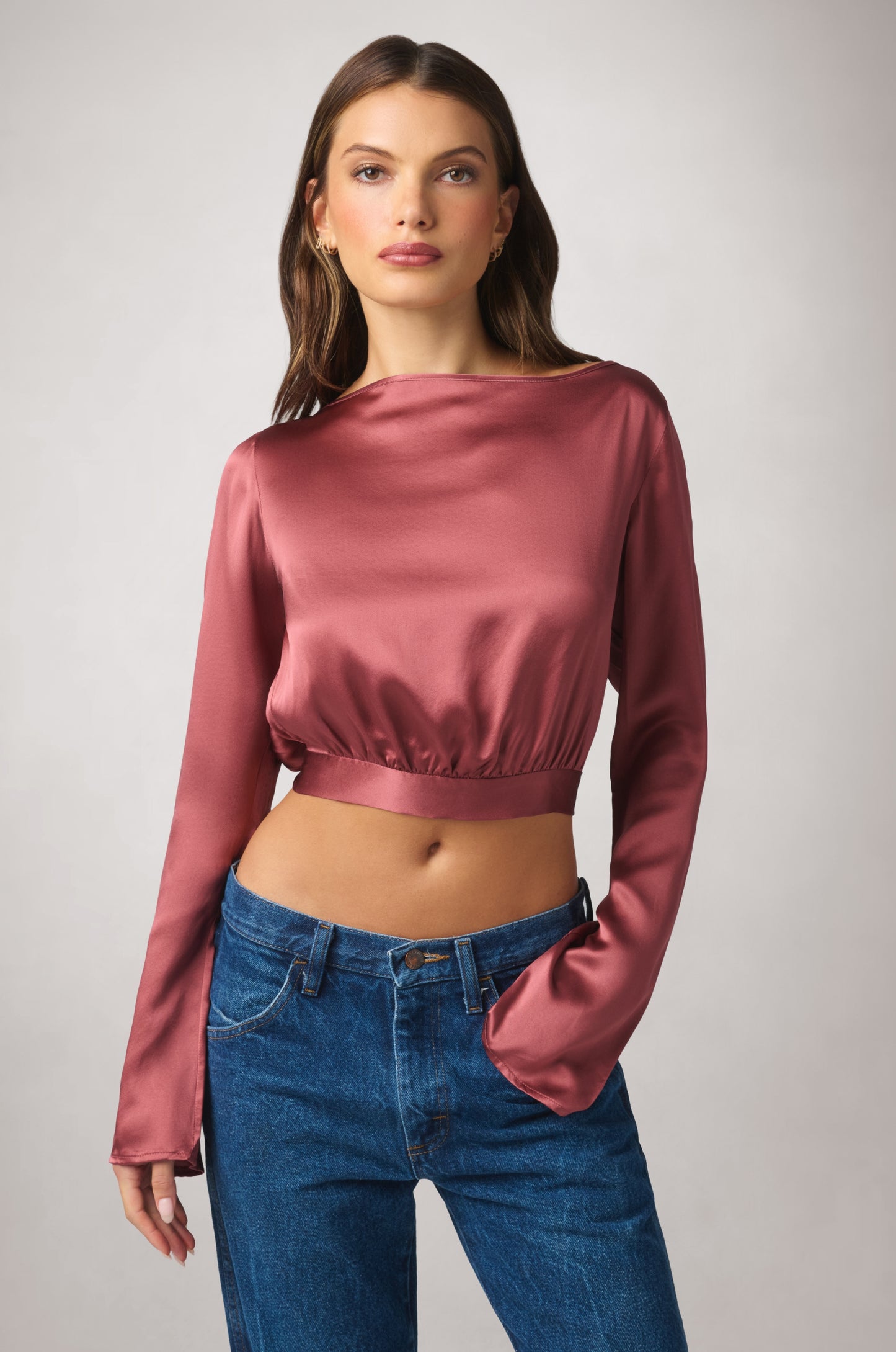 SOIE OPEN BACK TIE TOP