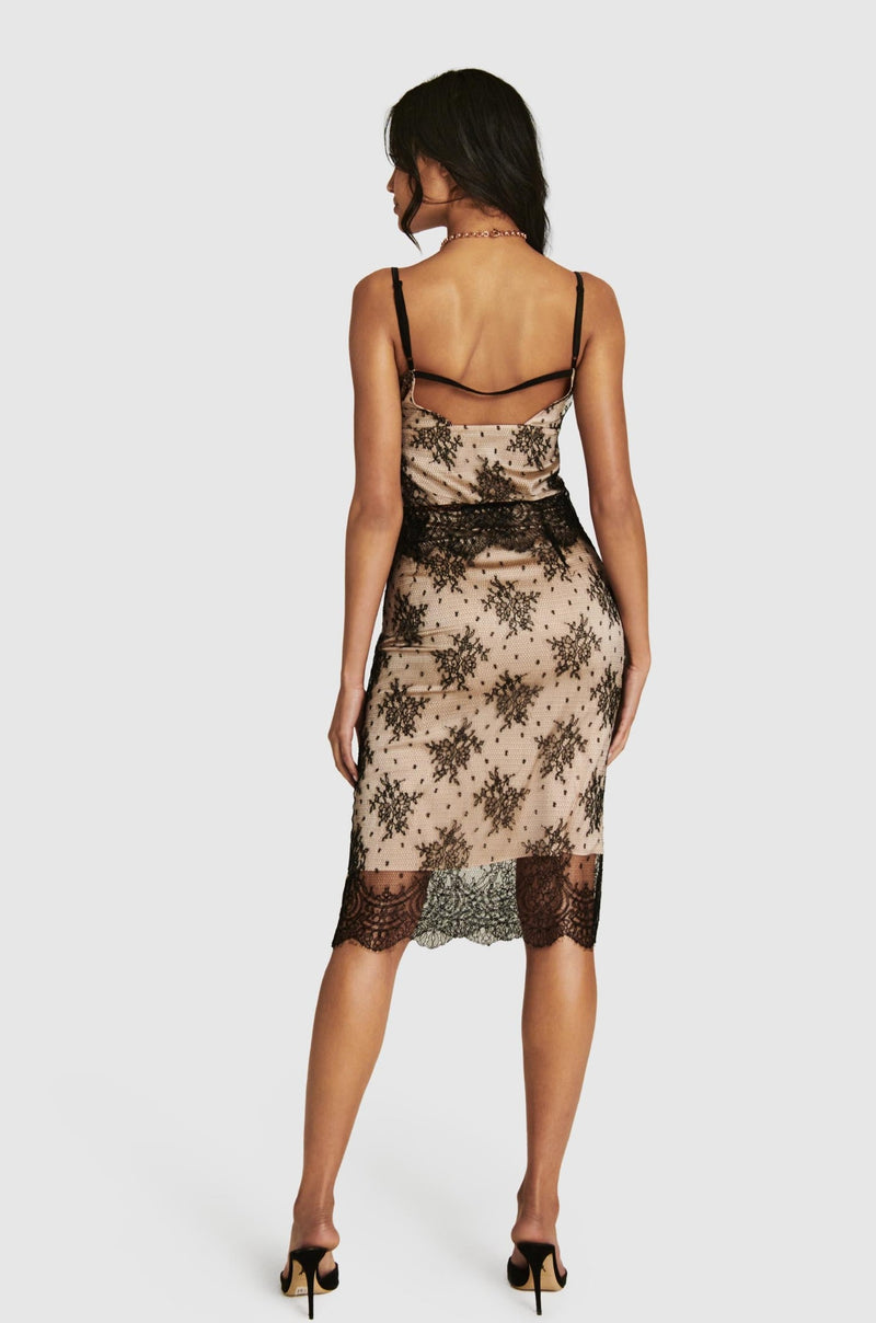 ALL OVER LACE LINED SKIRT
