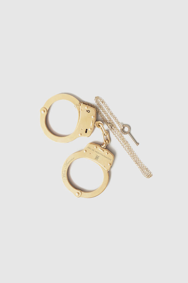 Personalized Gold Handcuffs